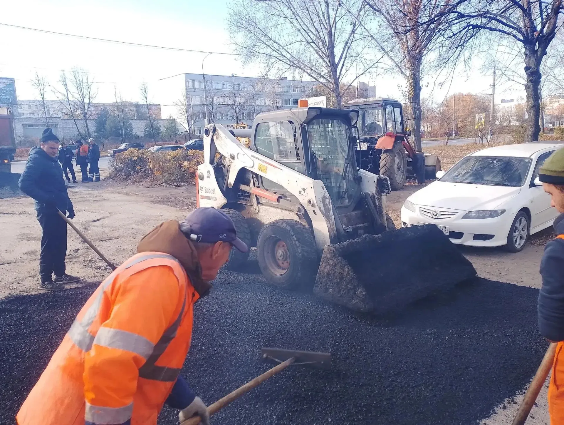 В Ульяновске за два дня заасфальтировали 12 участков после раскопок